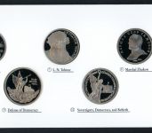 Sowjetunion Kultur und Tradition 1, 3 + 5 Rubel im Folder