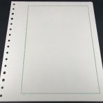 Kabe Blankoblätter Albumpapier mit grüner Randlinie, 50er Pack neuwertig