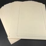 Kabe Blankoblätter mit schwarzer Randlinie und Netzunterdr. 50er Pack neuwertig