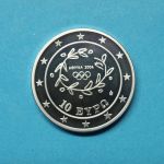 Griechenland 2004 10 Euro Olympiade Athen Weitsprung Silber PP