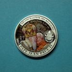 Kongo 2011 1 Dollar Johannes Paul II. mit Bartholomee Cu versilbert PP