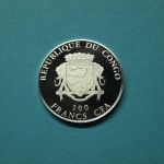 Kongo 2011 1 Dollar Johannes Paul II. mit Bartholomee Cu versilbert PP