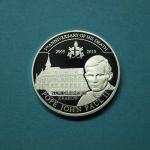 Palau 2010 1 Dollar Johannes Paul II. Priesterseminar Cu versilbert PP