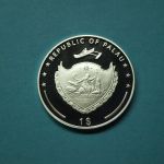 Palau 2010 1 Dollar Johannes Paul II. Priesterseminar Cu versilbert PP