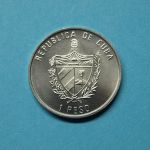 Kuba 1994 1 Peso "Flamingos" in Farbe