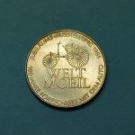 1986 Medaille Daimler-Benz Welt-Mobil, Messing ST