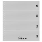 Lindner Klarsichthüllen mit 4 Streifen 824P (10er Pack) Neu