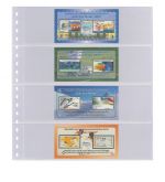 Lindner Klarsichthüllen mit 4 Streifen 824P (10er Pack) Neu