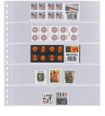 Lindner Klarsichthüllen mit 5 Streifen 825P (10er Pack) Neu