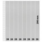 Lindner Klarsichthüllen mit 8 senkrechten Streifen 848P (10er Pack) Neu