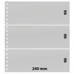 Lindner Klarsichthüllen mit 3 Streifen für Banknoten 831P (10er Pack) Neu