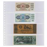 Lindner Klarsichthüllen mit 4 Streifen für Banknoten 852P (10er Pack) Neu