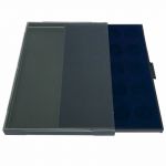 Schaubek Münzschuber "Solo", blau, 40 Felder für 1 ct - 2 Euro in Dosen K860 Neu