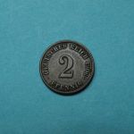 Kaiserreich 1906 J 2 Pfennig großer Adler