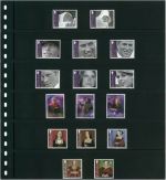 Lindner Einsteckblätter Omnia schwarz 6 Streifen 06P (10er Packung) neuwertig