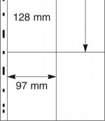 Lindner UNIPLATE Blätter Schwarz mit 4 Taschen 079 (30er Pack) neuwertig