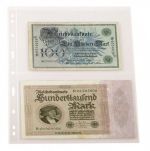 Lindner UNIPLATE Blätter Glasklar mit 2 Streifen 092 (5er Pack) Neu