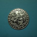Medaille Abguß des Karlssiegel der Stadt Aachen f. 25 Jährige Dienste ST