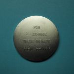 Medaille Abguß des Karlssiegel der Stadt Aachen f. 25 Jährige Dienste ST