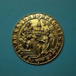 Medaille Abguß des Karlssiegel der Stadt Aachen f. 40 Jährige Dienste ST