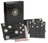 Safe Premium Münzalbum "Universal" mit 4 Blättern, schwarz Nr. 7346 Neu
