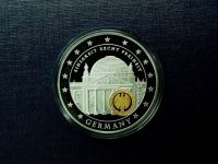Medaille 10 Jahre Europa -Germany- versilbert, teilvergoldet PP
