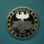 Gigant Prägung 2012 Bundeshauptstad Berlin CU versilbert teilvergoldet PP