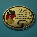 Gigant Prägung 2015 3. Oktober 1990 CU vergoldet mit Swarovski PP