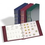 Leuchtturm Münzalbum/ Kassette NUMIS Classic inkl. 5 Hüllen, blau 313617 Neu