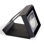 Leuchtturm Münzetui AIRBOX VIEW für eine QUADRUM-Kapsel, schwarz 364688 Neu