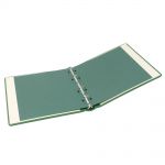Lindner Karat Ringbinder Grün aus Leder 1106L-G Neu