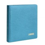 Lindner Karat Ringbinder Blau aus Leder 1106L-B Neu