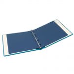 Lindner Karat Ringbinder Blau aus Leder 1106L-B Neu