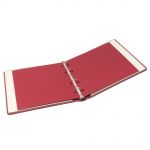 Lindner Karat Ringbinder Weinrot aus Leder 1106L-W Neu