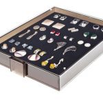 Lindner Sammelbox Schwarz Rauchglas 2458 Neu