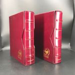 Deutsche Post Ringbinder/ Kassette Weinrot Pro Collect mit je 20 Bl. gebraucht