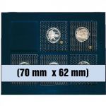 Safe Tableau für Combi-Kassette NOVA DeLuxe für 6 Münzen à 70x62 mm Nr 63701 Neu