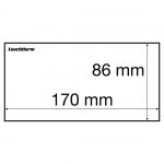 Leuchtturm Schutzhüllen für kleine Banknoten (170 x 86 mm) 341221, 50er Pack Neu