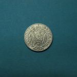 Kaiserreich 1909 D 25 Pfennig