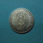 Preussen 1876 A 5 Mark Wilhelm I.