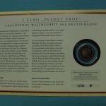 Bund 2016 J Sonderkarte mit 5 Euro Planet Erde, blauer Polymerring ST