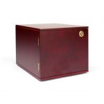 Leuchtturm Münzbox-Kabinett für 10 Standard-Münzboxen, mahagonifarben 301415 Neu