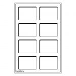 Leuchtturm Münztableau L mit 8 Fächern für 64 x 86 mm Blau (2er Pack) 300028 Neu