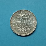 Tschechoslowakei 1935 Medaille Tomas G. Masaryk, Silber