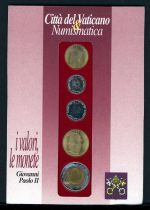 Vatikan 1992 Kursmünzensatz/ KMS im Folder "i valori. le monete" ST