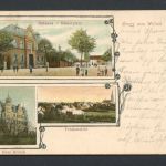 AK Willich Kr. Viersen 1906 Rittergut Haus Broich, Kaiserplatz