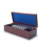 Leuchtturm Münzkassette für 50 Slabs, mahagonifarben 327918 Neu