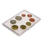 Safe Münzetui Transparent für 1x 1 Euro-Satz (1 Cent bis 2 Euro) Nr. 7913 Neu