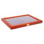 Safe Münzen-Vitrine mit eckigen Vertiefungen für 15 Münzrähmchen Nr. 5846 Neu