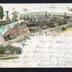 AK Neviges 1904 Schloss Hardenberg, Elektrische Centrale, Kriegerdenkmal